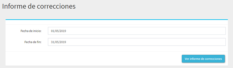 informe correciones